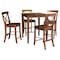 International Concepts 30 in. x 30 in. Counter Height Dining Table w/4 X-Back Stools, 24 in. Seat Height-5 Pc. Dining Set K581-3030-S6132-4 - alternate 3